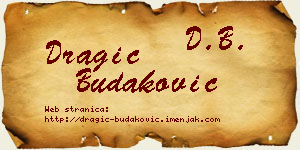 Dragić Budaković vizit kartica